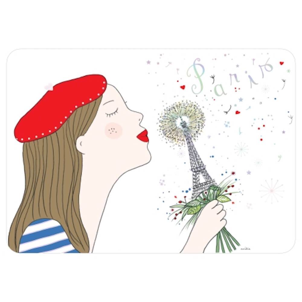 Parisienne - Set de table dorure Cartes d'art